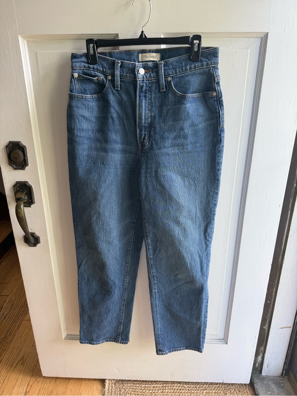Madewell Blue Straight-Leg Women's Jeans